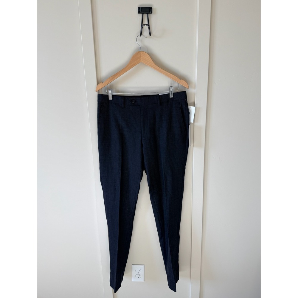 Original Penguin Men Charcoal Fitted Stretch Dress Pants 32x32 NEW